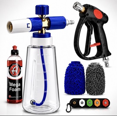 MJJC Like Foam Cannon Brass, Adam s  MEGA Foam, Spray Gun 4500 Psi, FULL KIT