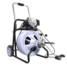 -9001J 75FT x 1/2 Inch Sewer Snake Electric Auger
