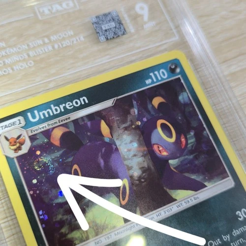 FART WHOLE SWIRL 🌀💫 TAG 9 Umbreon 120/214 Lost Cosmo Holo Promo Pokémon Card