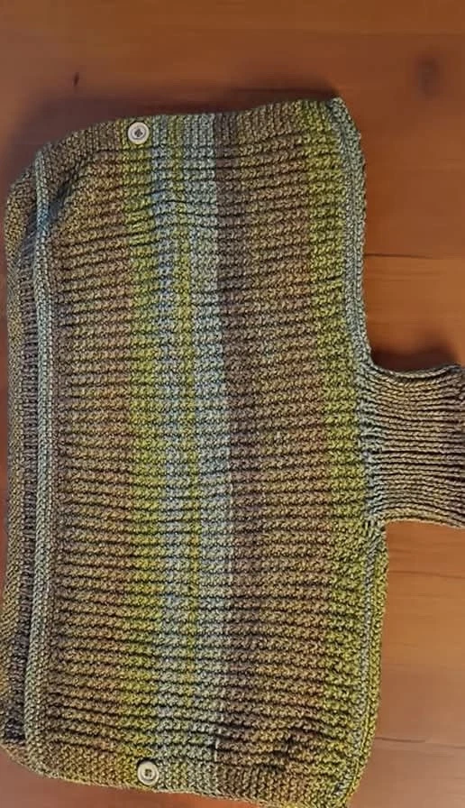 hand knit poncho