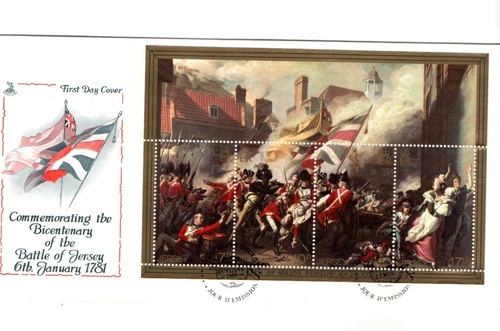 1981 JERSEY - BATTLE OF JERSEY  - MERCURY FDC FROM COLLECTION N9