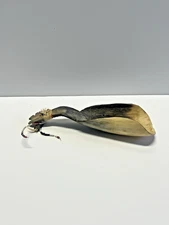 Original Antique Native America Indian Goat Horn Spoon; Beads; Late 1800s; #A2