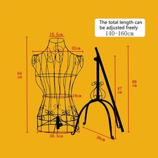 Half Body Dress Form Wire Mannequin Metal Wire Mannequin Bust Form Display Stand