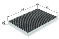 Filter, Innenraumluft Bosch 1 987 435 560 FüR Oe 4M0 819 439 A - 16 406 094 80