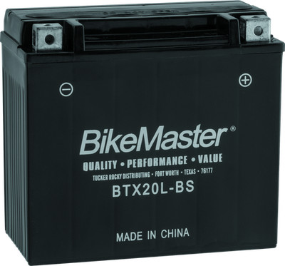 BikeMaster BTX20L-BS Maintenance Free Powersports Battery for Motorcycles and
