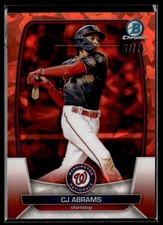 2023 Bowman Chrome Sapphire Edition #74 CJ Abrams Orange #/75