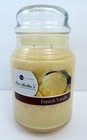 Mia Bella's FRENCH VANILLA Kerze 26 Unzen Glas Palmwachs Neu/Alter Bestand