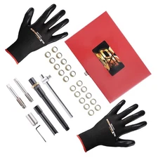 26pc  Spark Plug Thread Repair Set 14mm w/ Tap Holder & Insert Installer Tool