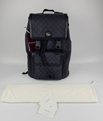GUCCIビジネスバック GUCCI Ophidia Large $2550 Blue GG Canvas Backpack New & Authentic