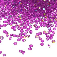 7200Pcs 3mm Wedding Table Scatter Confetti Diamond for Party, Red AB