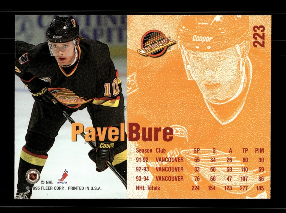 1994-95 Fleer #223 - Pavel Bure - Image 2 of 2