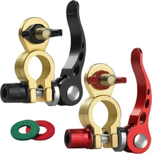 Battery Terminal Connectors 1 Pair, Battery Terminals Brass (M8 x 25mm Bolt), Ba