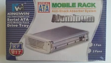 Kingwin KF-81T Serial ATA HDD Mobile Rack Drive Tray - NEW(Beige/Black)