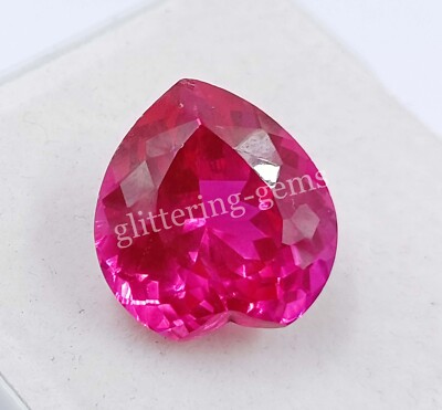 100% Natural Burma Heart Cut Pink Ruby 20.20 Ct IGL Certified Loose Gemstone DA