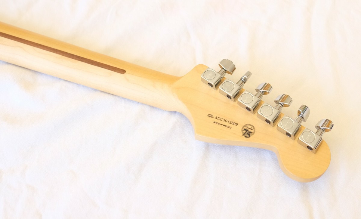 Fender Mexico Stratocaster レフティ 2021 Fender Mexico Stratocaster Sunburst Left Handed Guitar