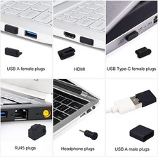 Caps Cover 20PCS Silicone Anti Dust Plug with USB Type C Port Cover fo USB Port