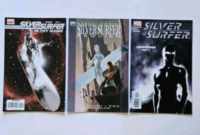 Lot Of 3 SILVER SURFER Comic Books NEW UNREAD Marvel 2004-2008 Very Fine/Nrmt