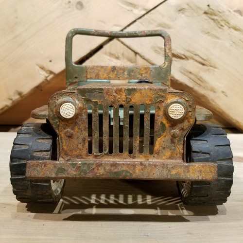 Tonka Jeep Green Army XR 101 Vintage w Folding Windshield Frame - Swanky Barn - Picture 2 of 12