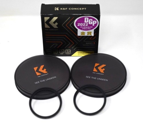 K&F Concept Black Diffusion 1/4 1/8 Lens Filter Kit 2 PCS 55mm NANO