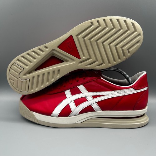 Onitsuka Tiger Corsair EX 1183A561-601 Mens Uk 9.5 Red White Casuals Terraces - Picture 7 of 9