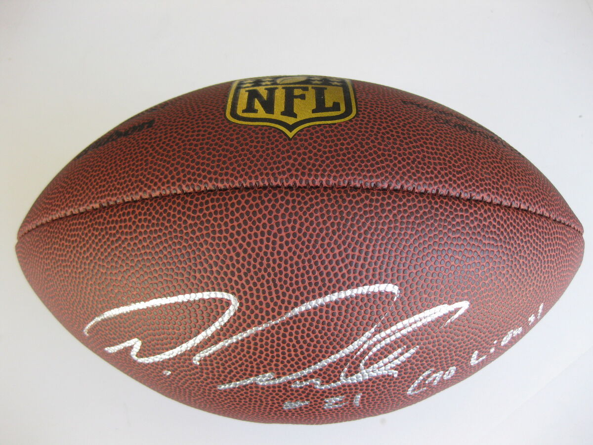 Ameer Abdullah Detroit Lions signed, autographed NFL Duke football - Proof photo and COA included Ameer Abdullah Detroit Lions signed, autographed NFL Duke football - Proof photo and COA included