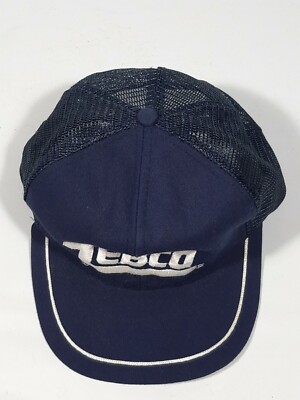 ウェア ZEBCO TRUCKER HAT ZEBCO vintage mesh trucker snapback blue hat cap ballcap NOS