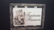 Primitive Country Print *FARMHOUSE PRIMITIVES* 9" x  12" handmade black print