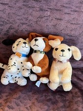 Lot of Our Generation Black White Plush Spotted Brown White Tan Puppy Dog