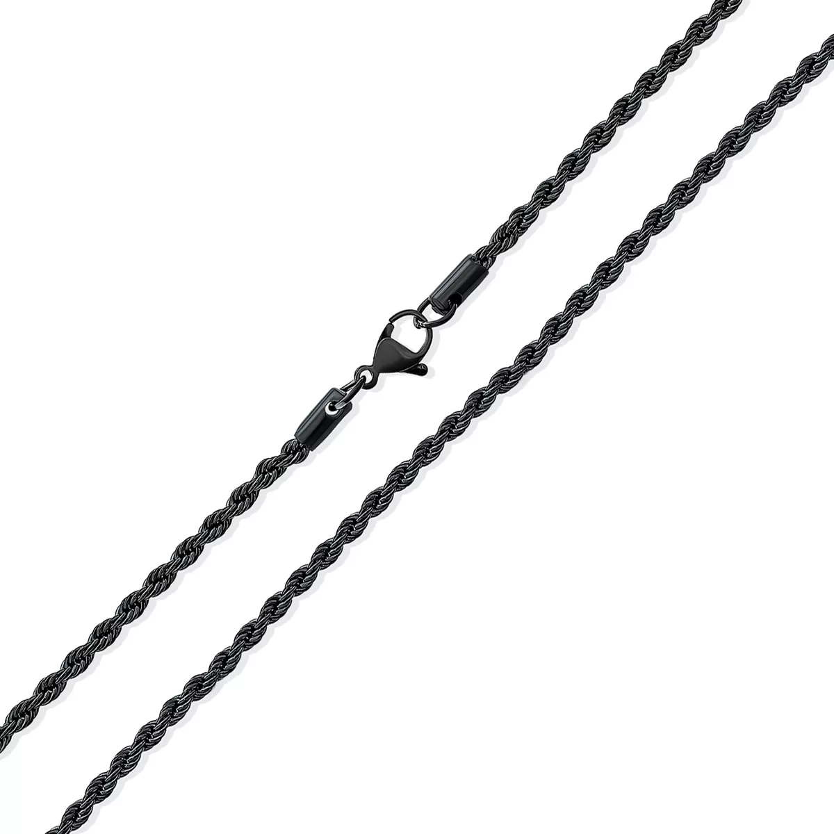 Stainless Steel Twist Rope Chain Necklace