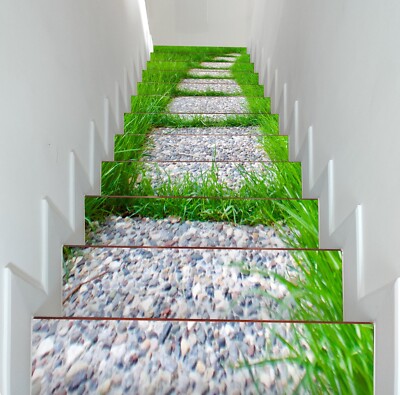 Décalcomanie Murale 3D Effet Pierre – Pour Contremarches D'escalier – 392 Cm