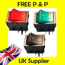 Large On-Off Rectangle Rocker Switch DPST High Quality