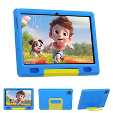 AEEZO Kids Tablet 10 inch Android 13 Tablets  2+32GB with Shockproof Blue