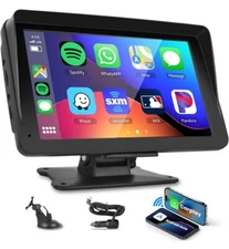 Podofo Wireless CarPlay Screen for Car, 7'' HD IPS Touchscreen Portable Car...