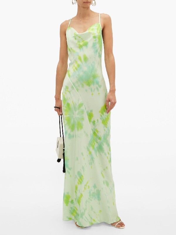 Rat & Boa Juniper Green Tie Dye Dress Size XS Gem