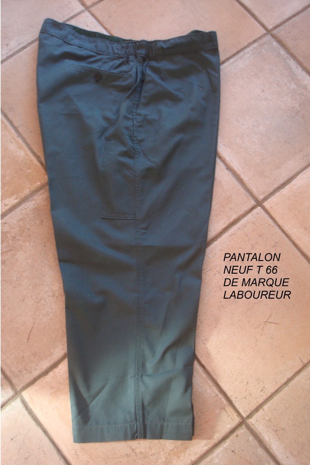 Pantalon de travail pour la peche en herbe kaki Laboureur 4XL coupe combat