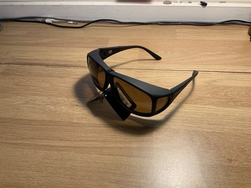 Cocoons Aviator ( XL) AVIATOR C202A Black Polarised with Amber Lens - Picture 3 of 3