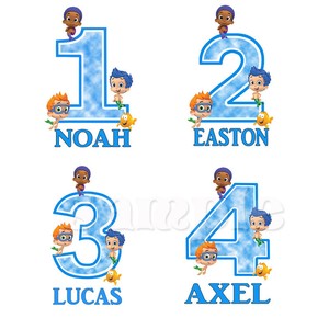 Bubble Guppies Birthday Boy Iron On Transfer Ebay