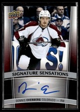 2015-16 Upper Deck Signature Sensations Dennis Everberg Auto #SS-DE H8R4G