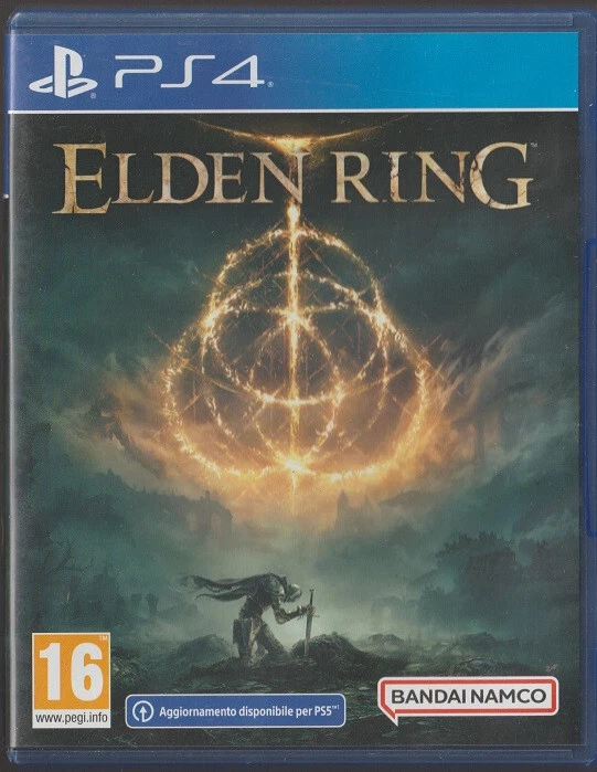GIOCO PS4 ELDEN RING 16 BANDAI NAMCO IN ITALIANO ALZATI SENZA LUCE AGGIORNAM.PS5, foto 1 di 5