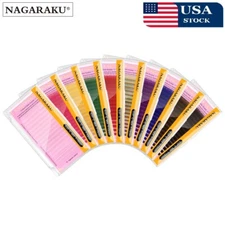 Color Eyelash Extension Brown Blue Purple Pink White Yellow Green Red Classic US