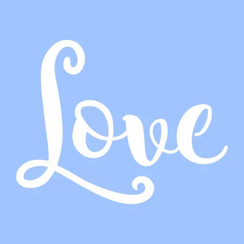 Printable Love Stencils