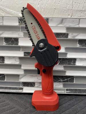 4INCH Mini Handheld Electric Chainsaw Cordless Chain Saw 24V - Saw Only -