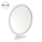 Zadro Fogless Shower Mirror w/ Adjustable Magnification & Razor Holder