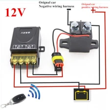 Universal Wireless 12V Car Battery Disconnect Relay Master Kill Switch Remote 1x