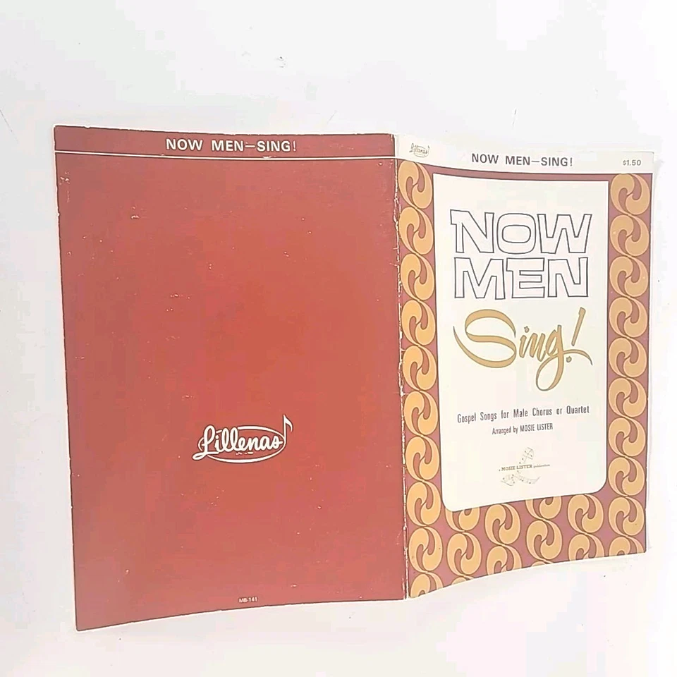 ¡Ahora los hombres cantan! Libro de canciones gospel de bolsillo 1970 de Mosie Lister Foto 3 de 4