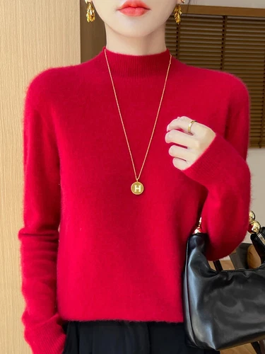 Women Knitted Sweaters Fashion V-Neck Top Sweater Autumn Warm Pullover Soft - Imagen 38 de 46