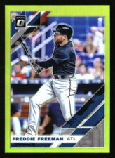Freddie Freeman 2019 Donruss Optic #175 BASEBALL Card