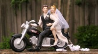 Motorcycle Biker Wedding Cake Topper By Magical Day, New, Free Shipping on sale Motorcycle Biker Wedding Cake Topper By Magical Day, New, Free Shipping on sale