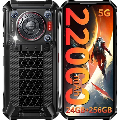 OUKITEL WP33 PRO cellulare da esterno 5G 22000 mAh 24 GB + 256 GB 6,6"" smartphone da esterno