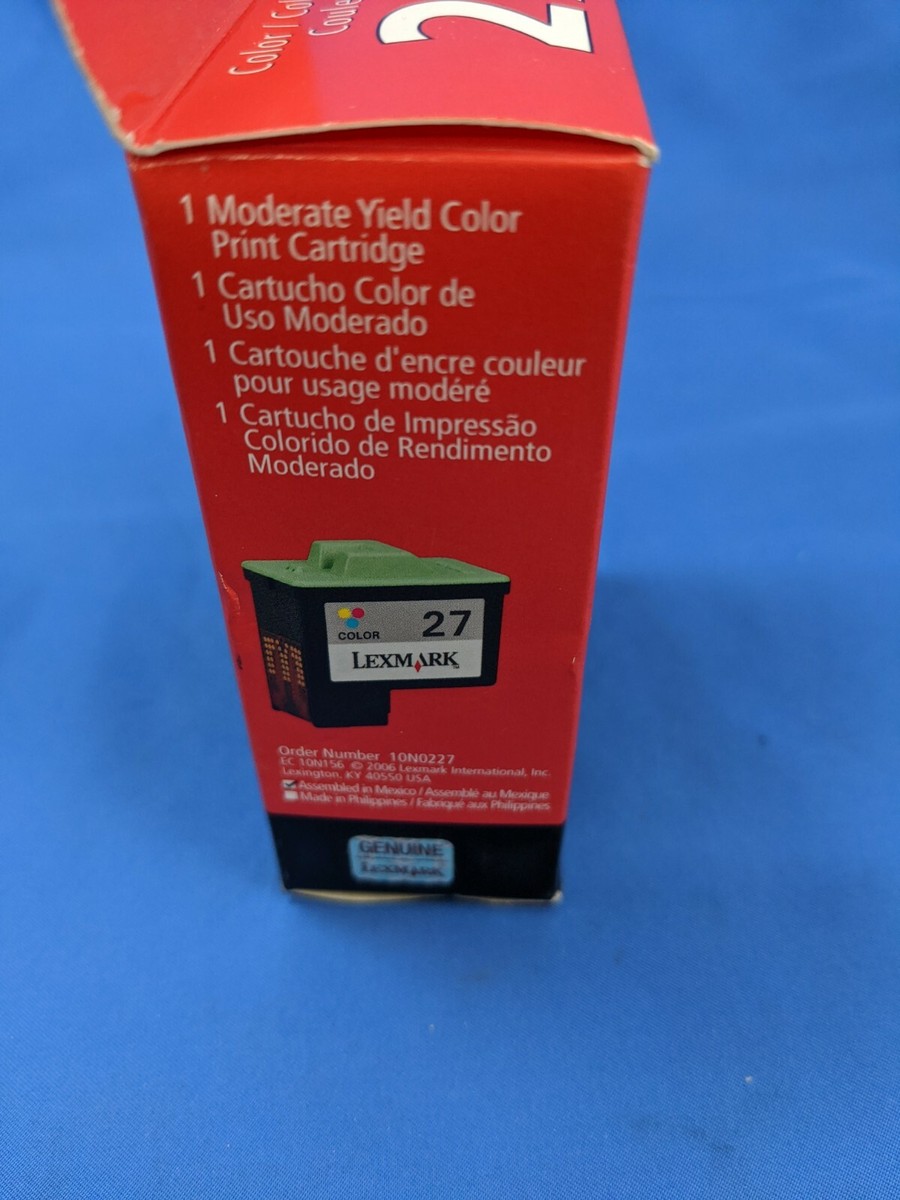 New Genuine Lexmark 27 Ink Cartridge X Series X1100 X1200 Z